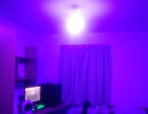 Purple mood lighting